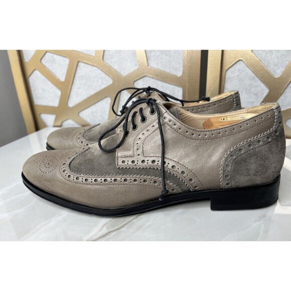 Primo Valore European Brand Luxury Dress Shoes Eu 42 Us 9 9.5 Men Taupe Leather main image 10
